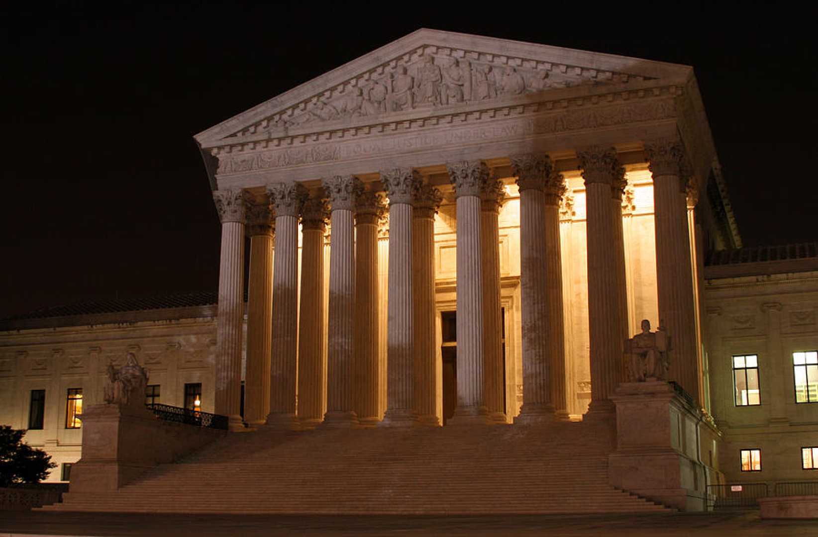 Supreme Court Building At Night