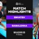 Tennis Players Aryna Sabalenka And Iga Swiatek At Madrid Open