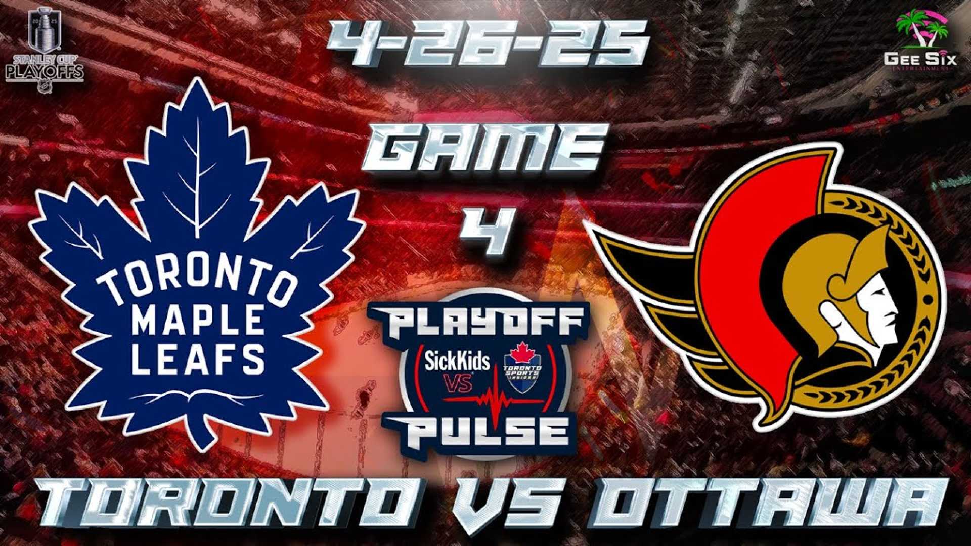 Toronto Maple Leafs Vs Ottawa Senators Playoff Game