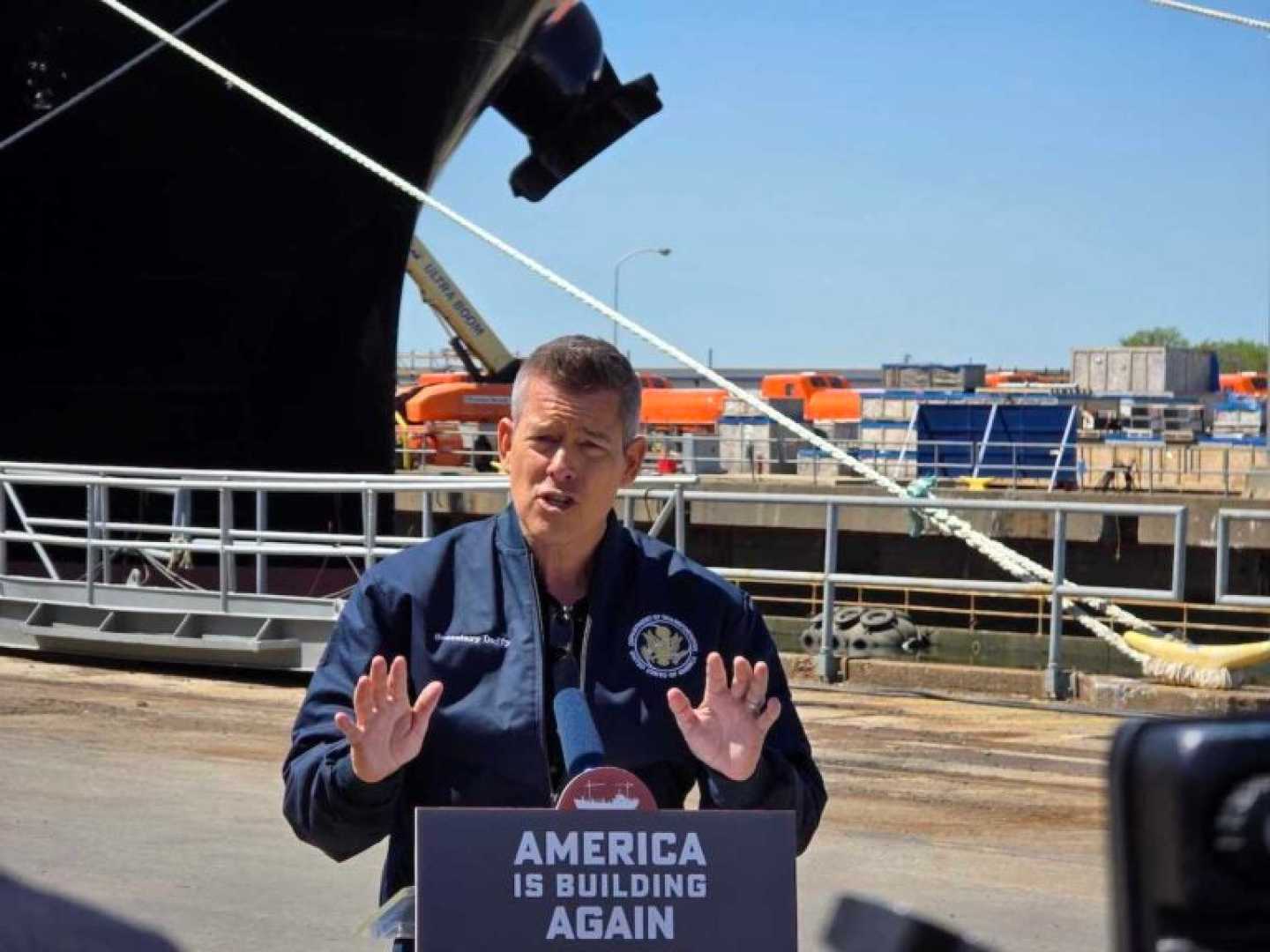 Transportation Secretary Duffy Philadelphia Shipyard