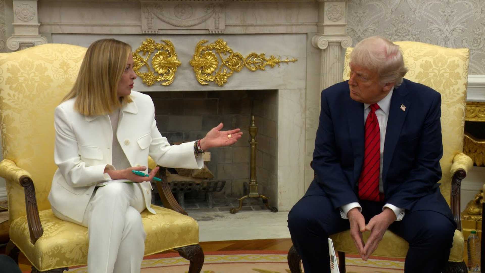 Trump Meloni White House Meeting April 2025