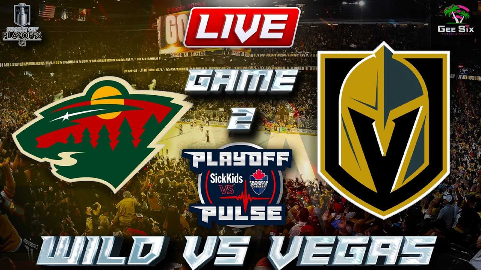 Vegas Golden Knights Vs Minnesota Wild Playoff Game