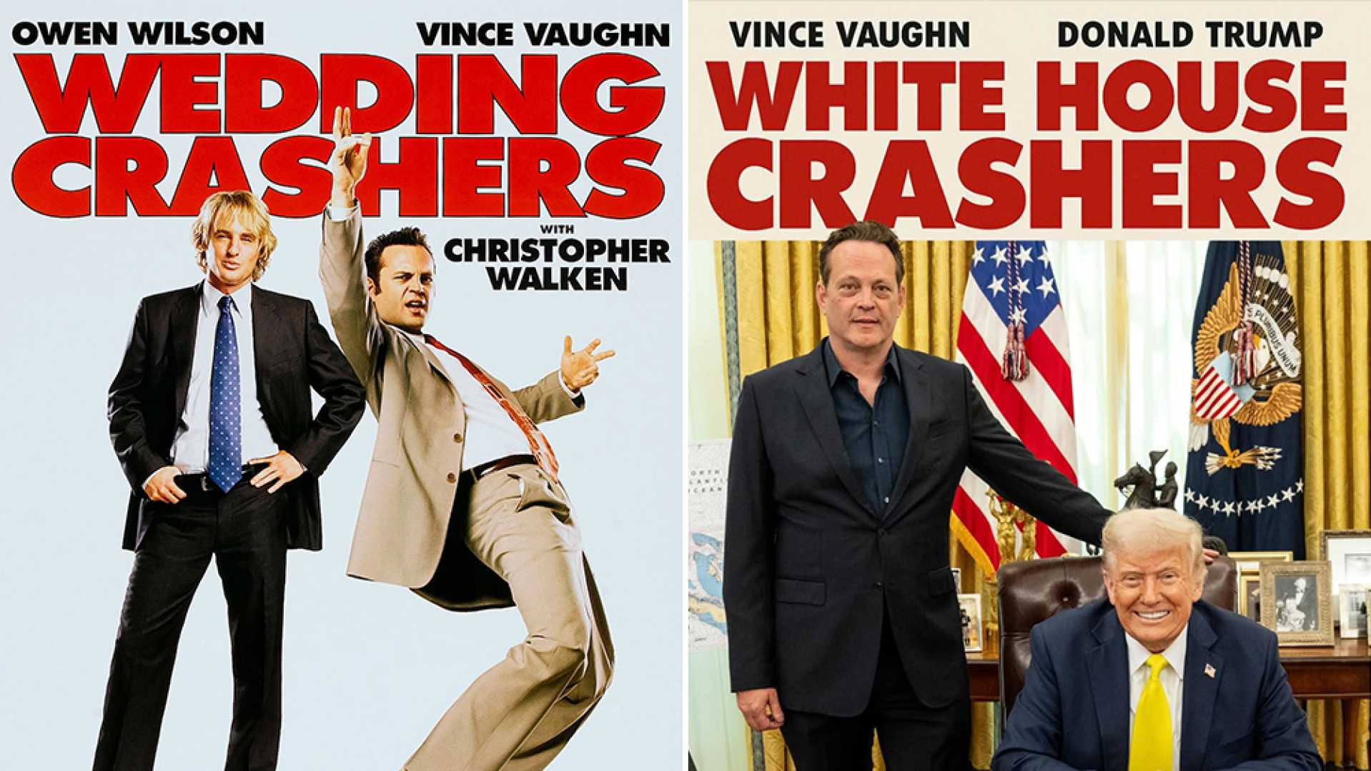 Vince Vaughn Trump Wedding Crashers Spoof