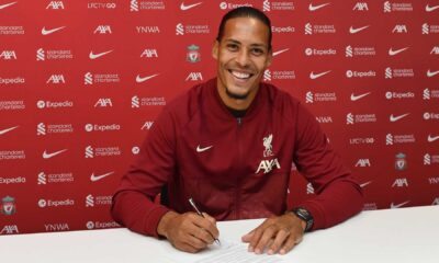 Virgil Van Dijk Liverpool Contract Signing