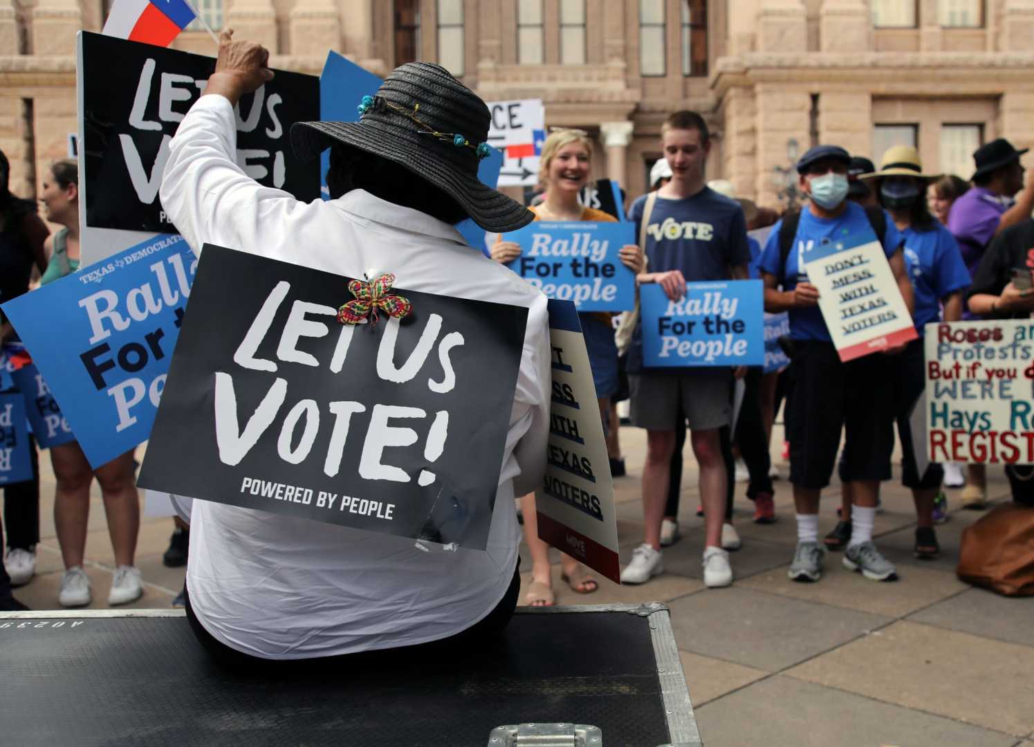 Voter Suppression Legislation Protest