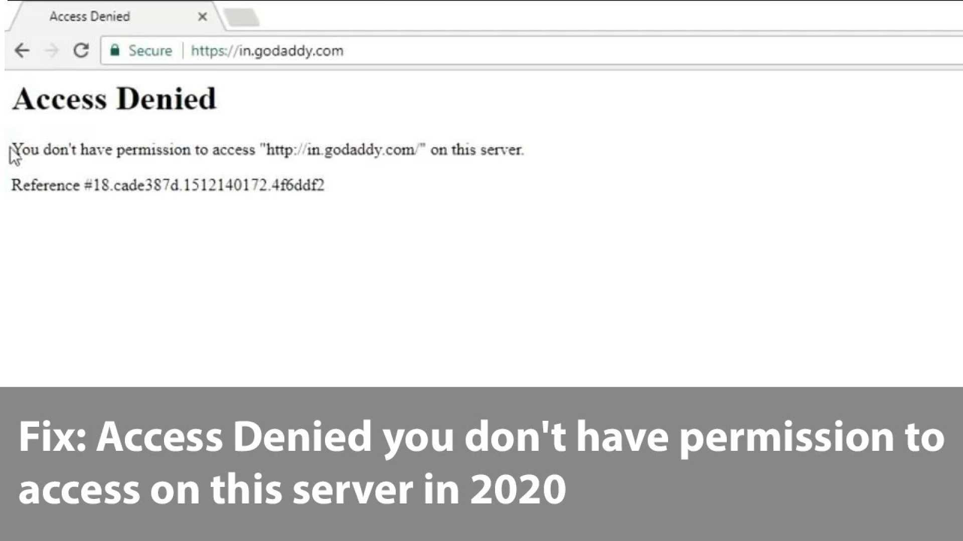 Website Security Access Denied