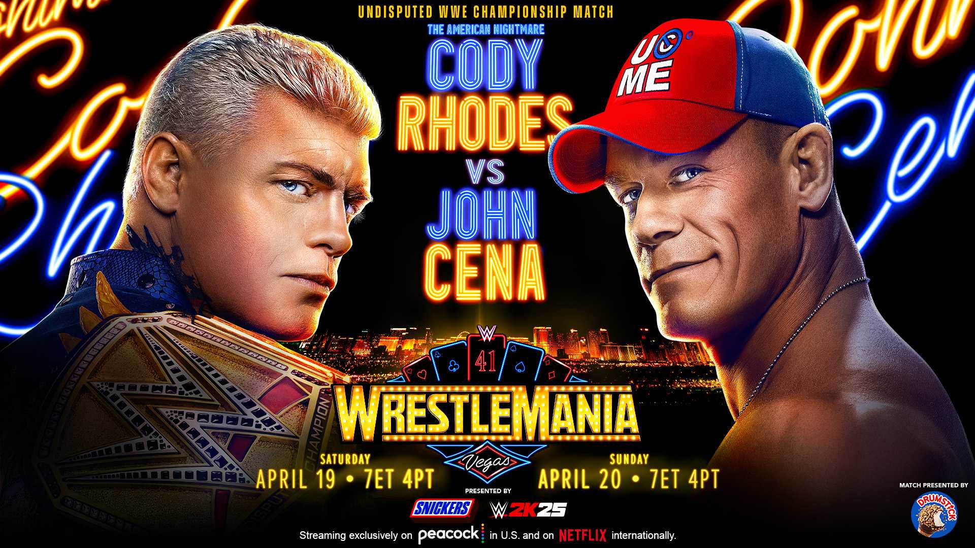 Wwe Wrestlemania 41 Matches April 2025