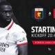 Ac Milan Vs Genoa Serie A Starting Xis