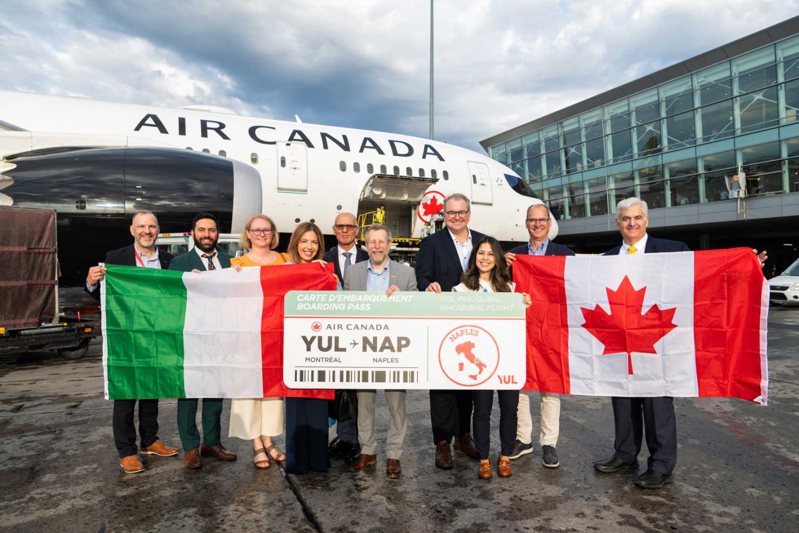Air Canada Airplane In Naples