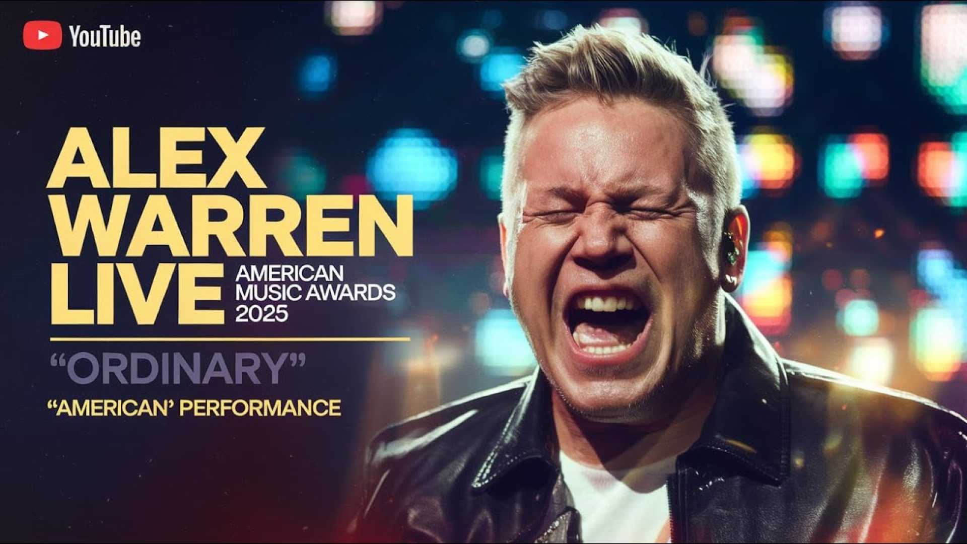 Alex Warren American Music Awards Performance
