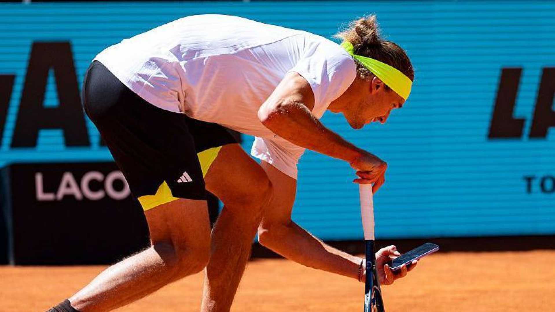 Alexander Zverev Tennis Match Madrid Open