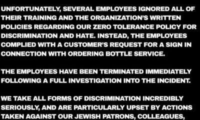 Antisemitic Incident Barstool Sansom Street Philadelphia