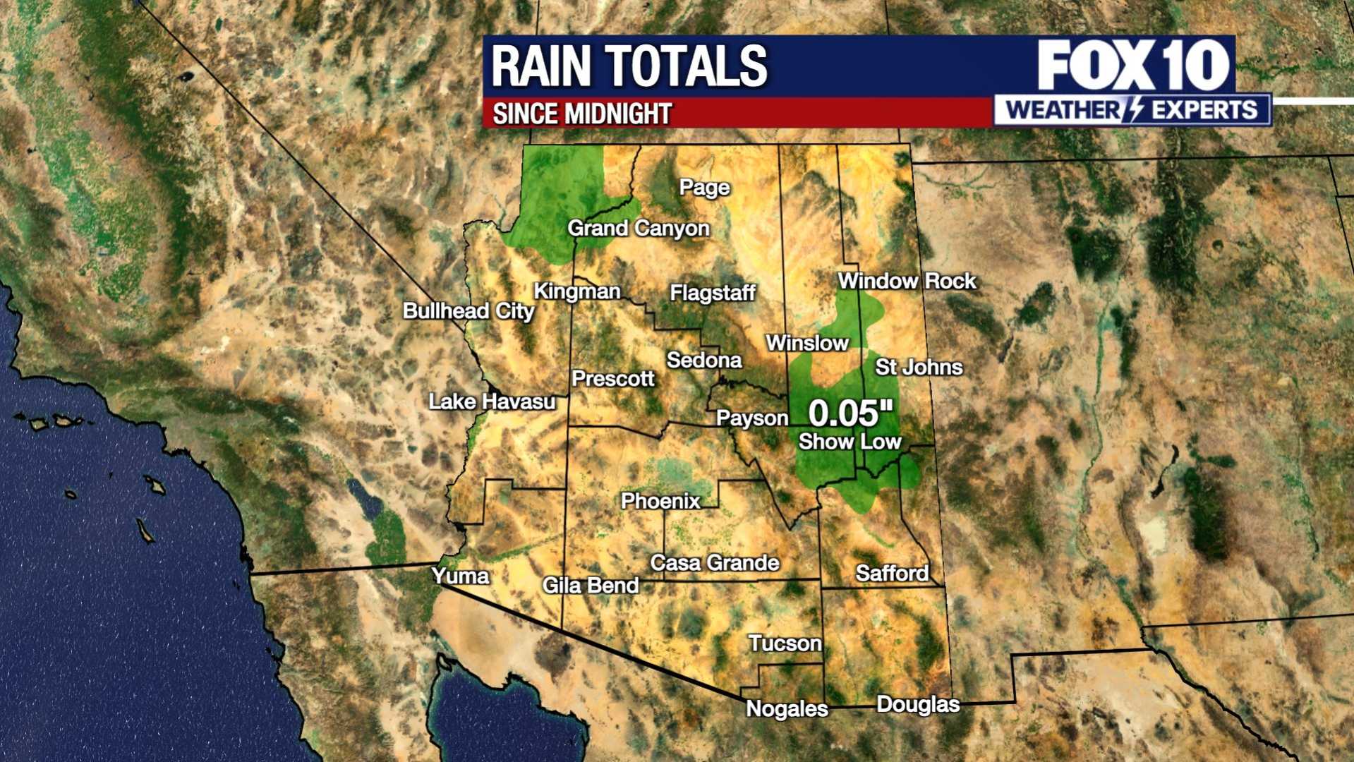 Arizona California Weather Forecast Wind Rain