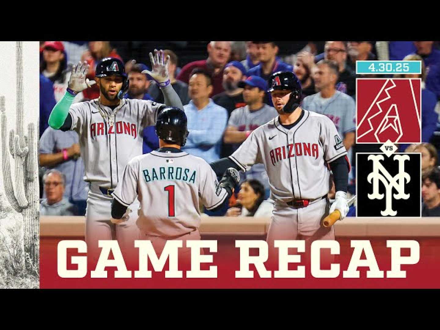 Arizona Diamondbacks Vs New York Mets Baseball Game
