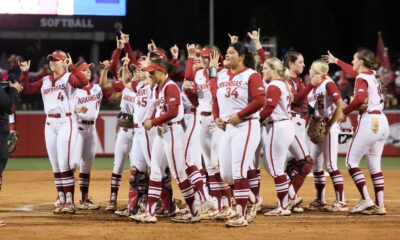 Arkansas Razorbacks Softball Team Celebration