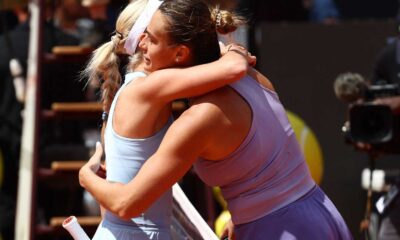 Aryna Sabalenka Defeating Sofia Kenin Tennis Match