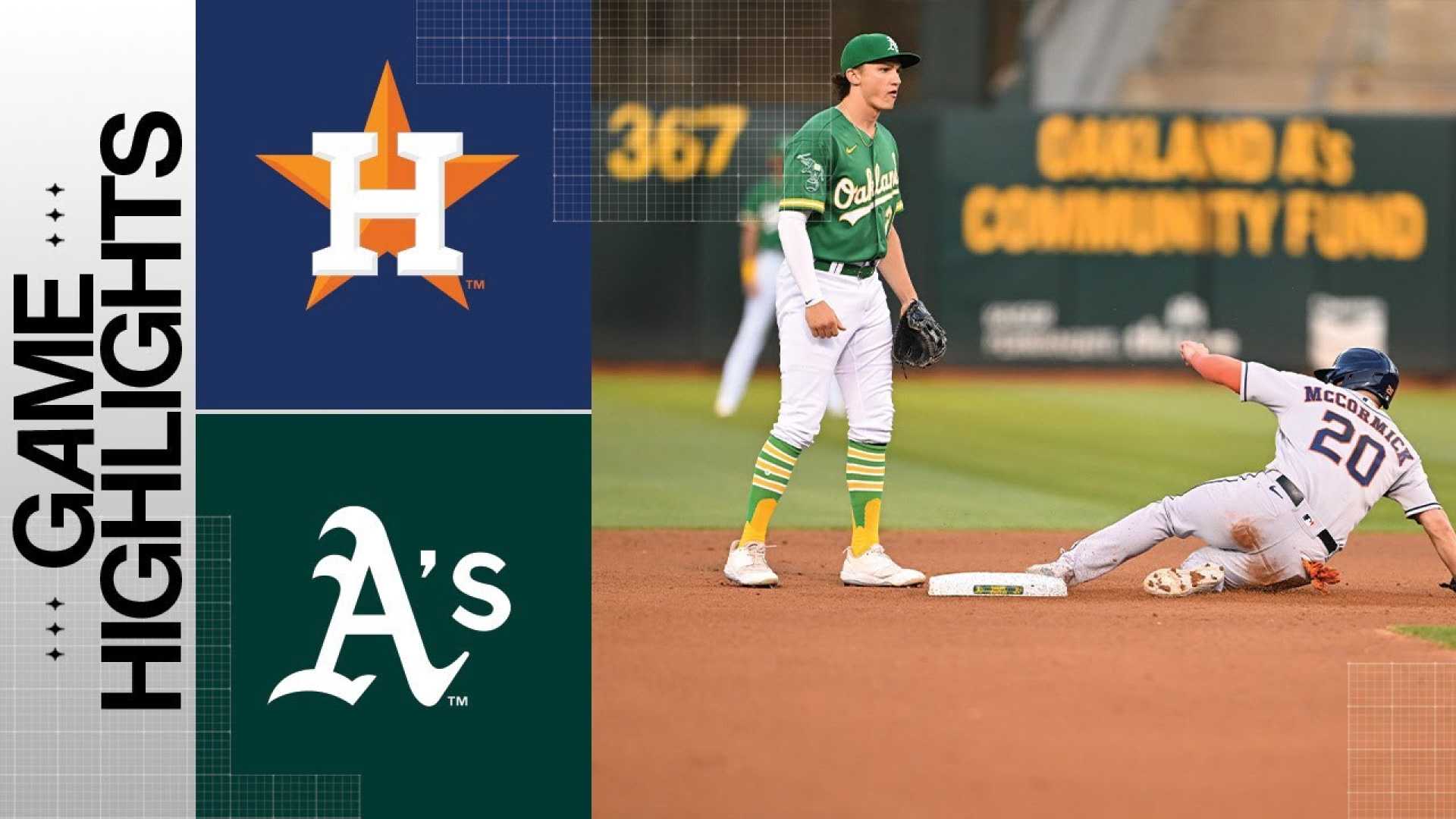 Astros Versus Athletics Baseball Game