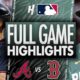 Atlanta Braves And Boston Red Sox Game