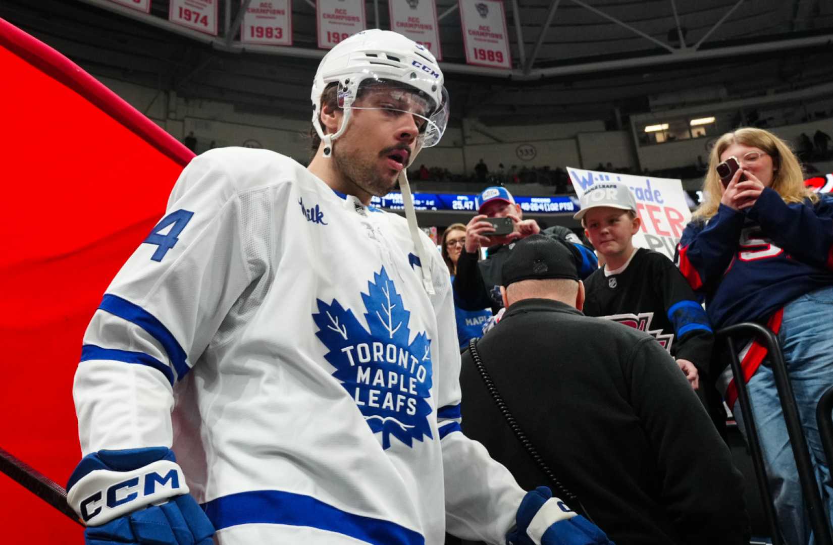 Austin Matthews Playoff Game Toronto Maple Leafs