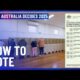 Australia Election Polling Center Voters 2025