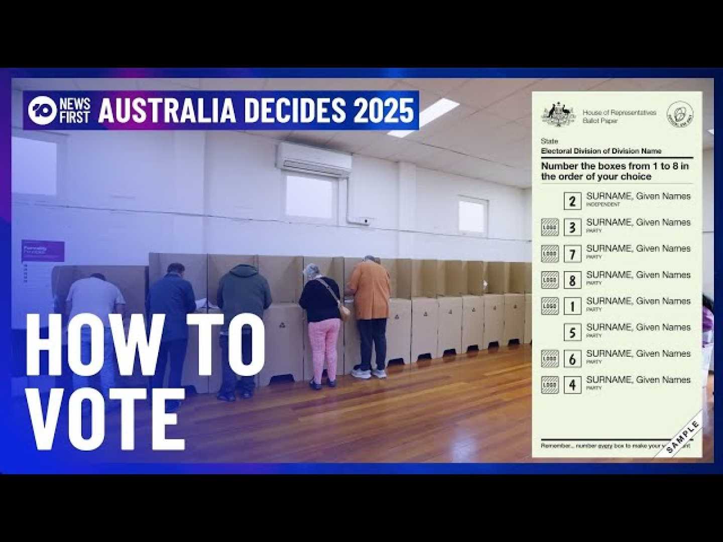 Australia Election Polling Center Voters 2025
