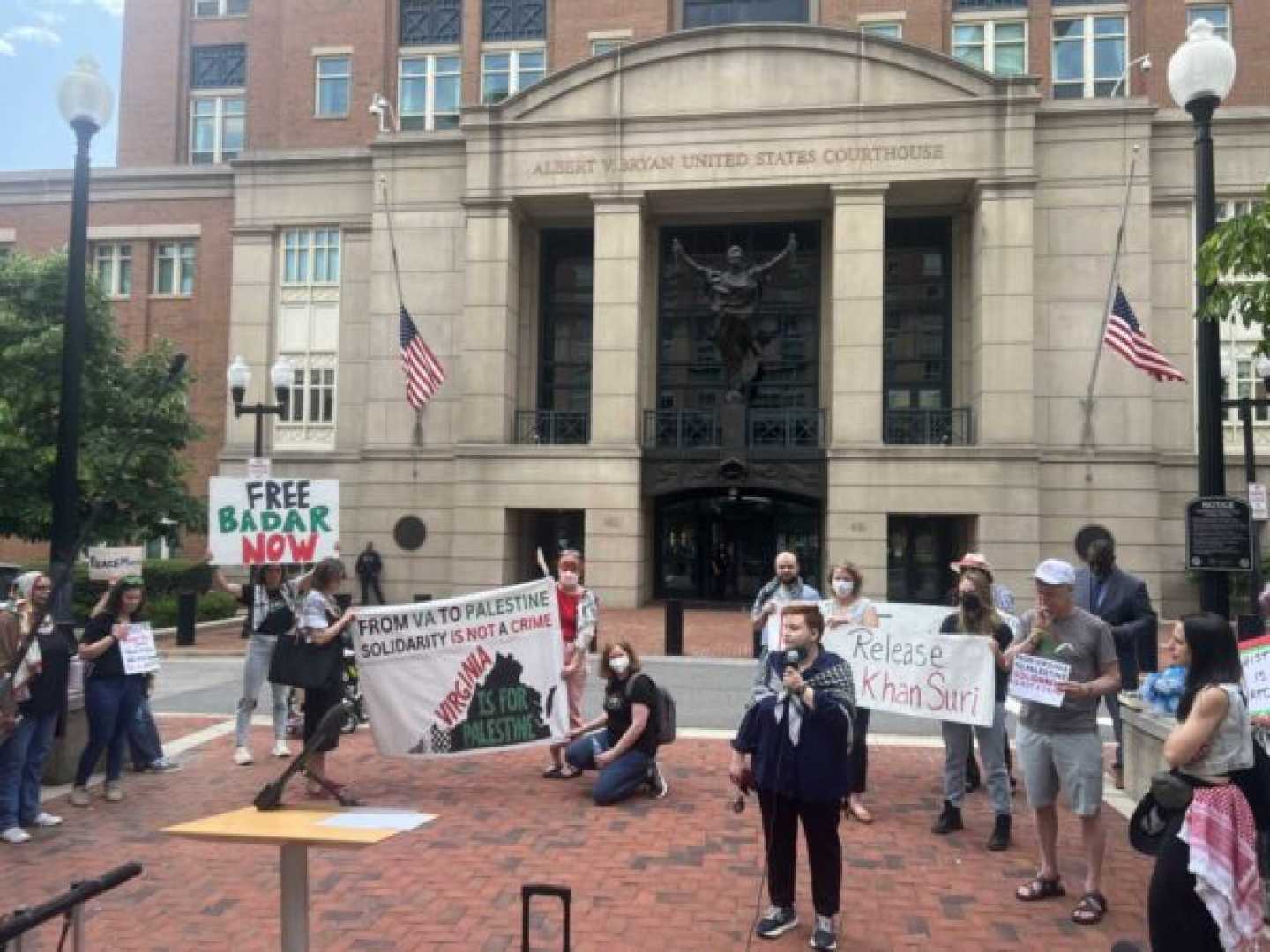 Badar Khan Suri Deportation Case Rally Virginia