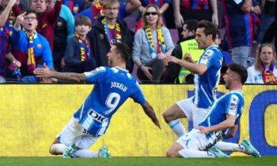 Barcelona Espanyol Derby Celebration