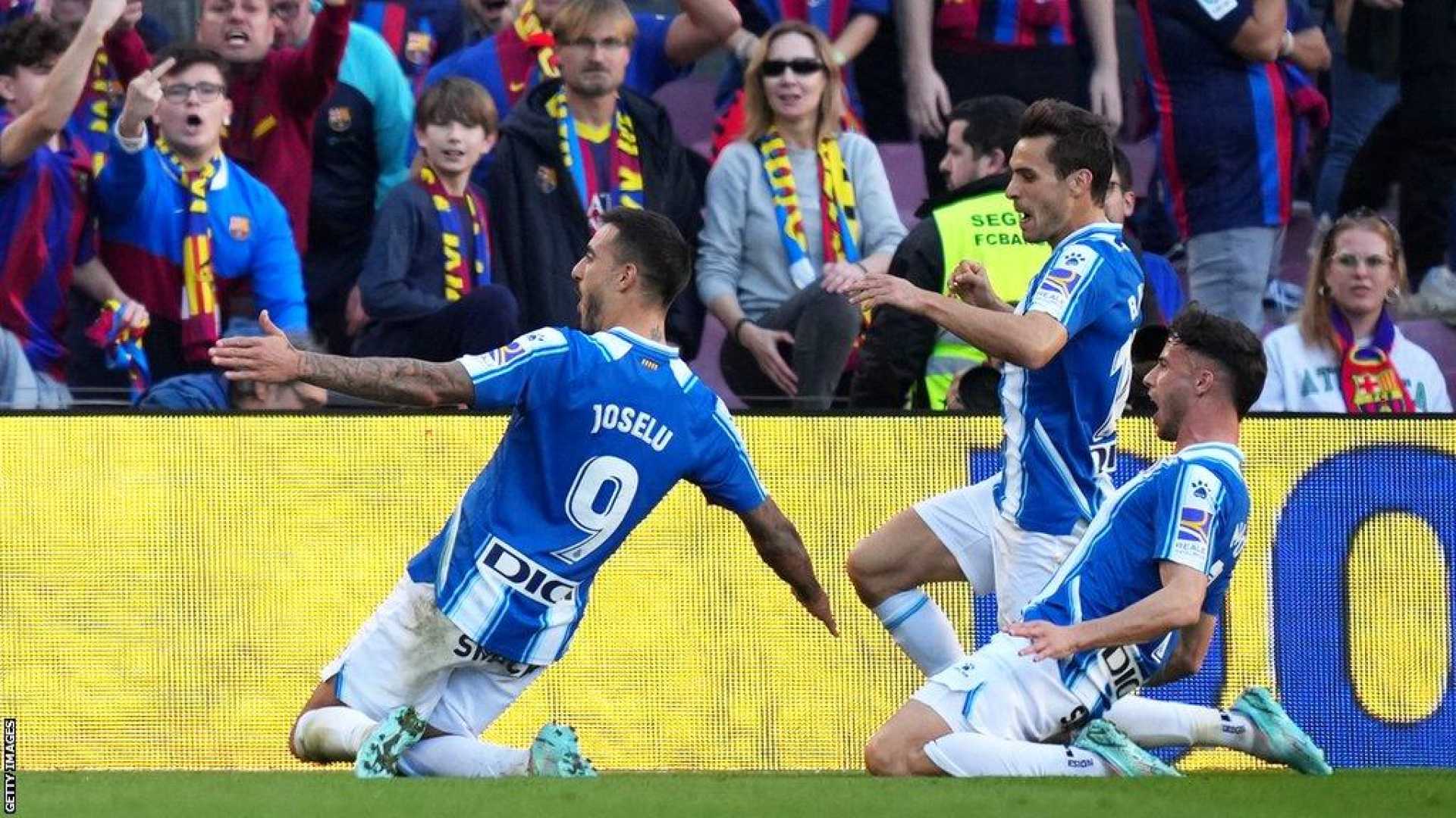 Barcelona Espanyol Derby Celebration