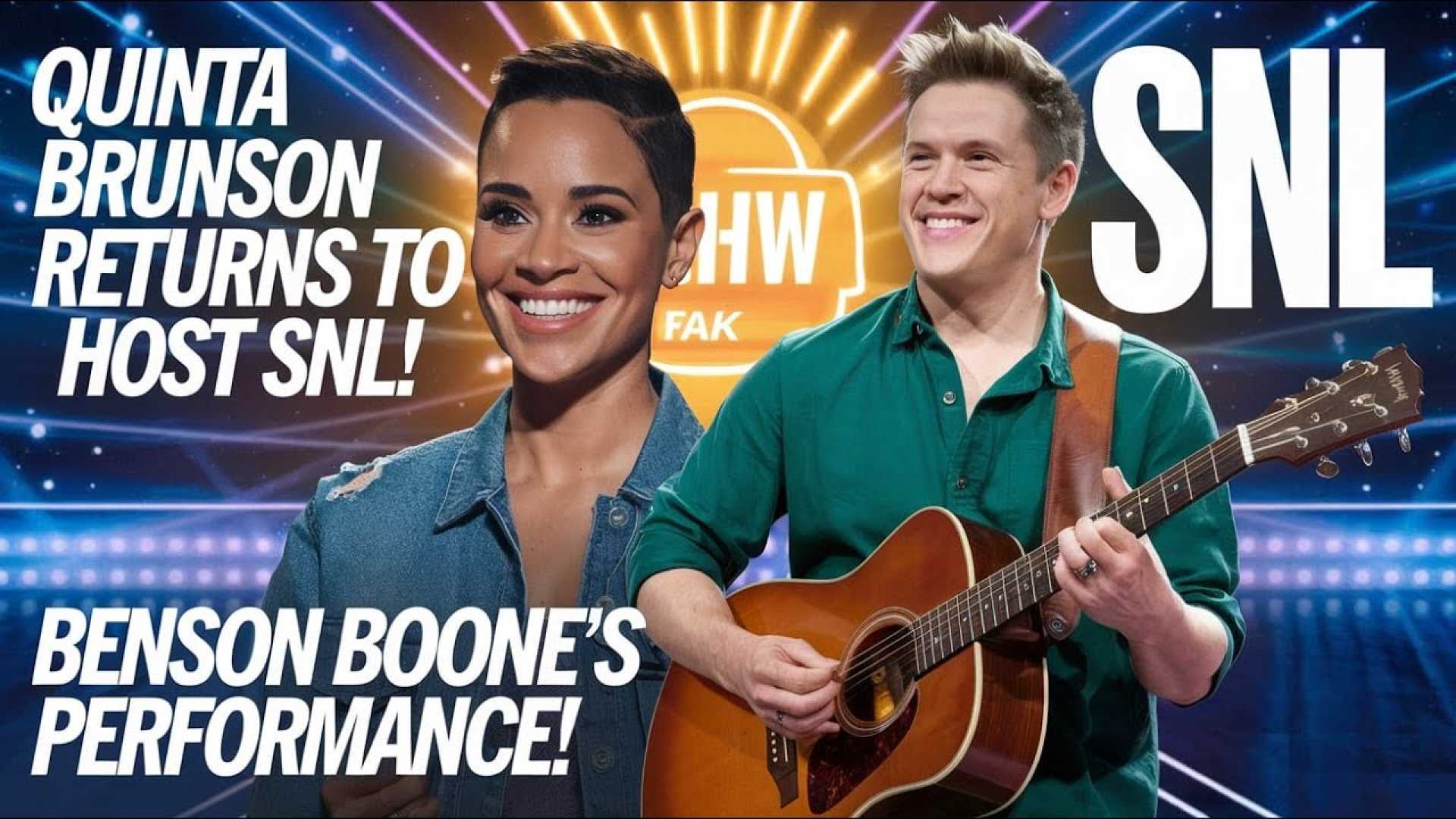 Benson Boone Snl Debut With Quinta Brunson