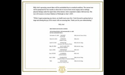 Billy Joel Concert Health Announcement