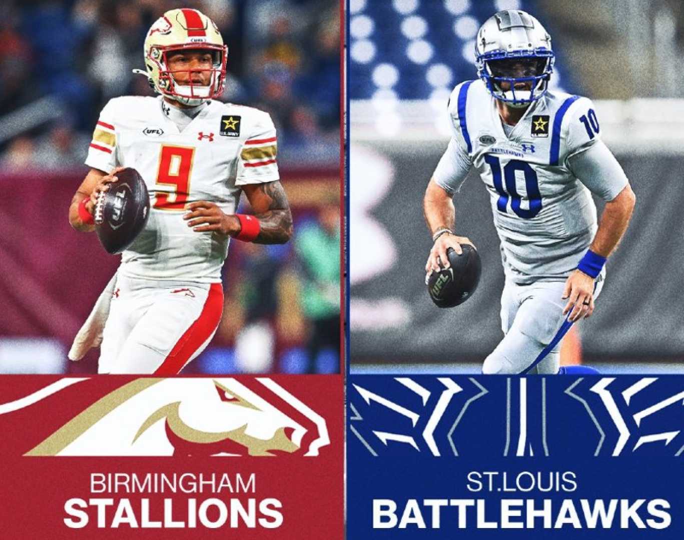 Birmingham Stallions Vs St. Louis Battlehawks Football