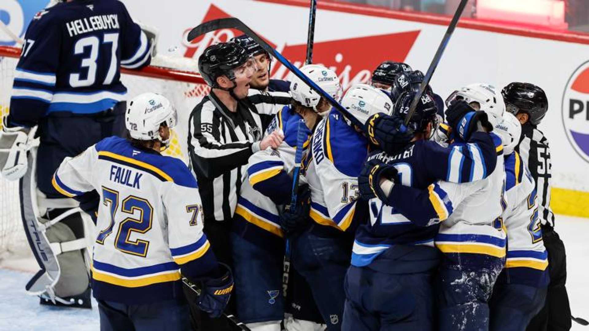 Blues Vs Jets Game 6 Hockey Playoff