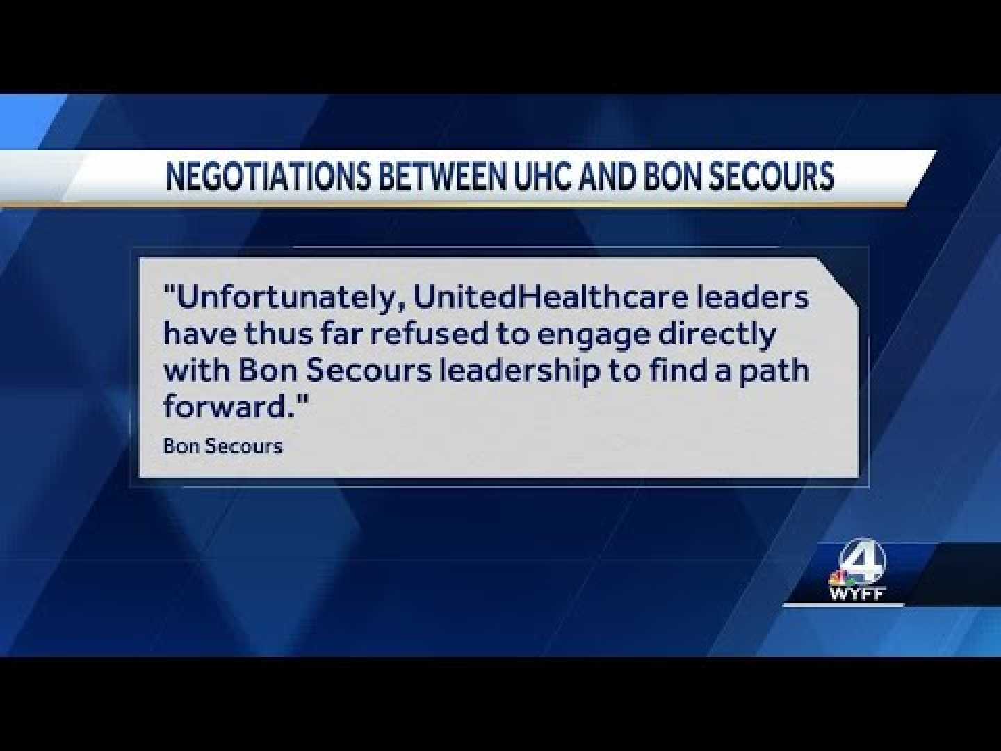 Bon Secours Health System Unitedhealthcare Negotiations
