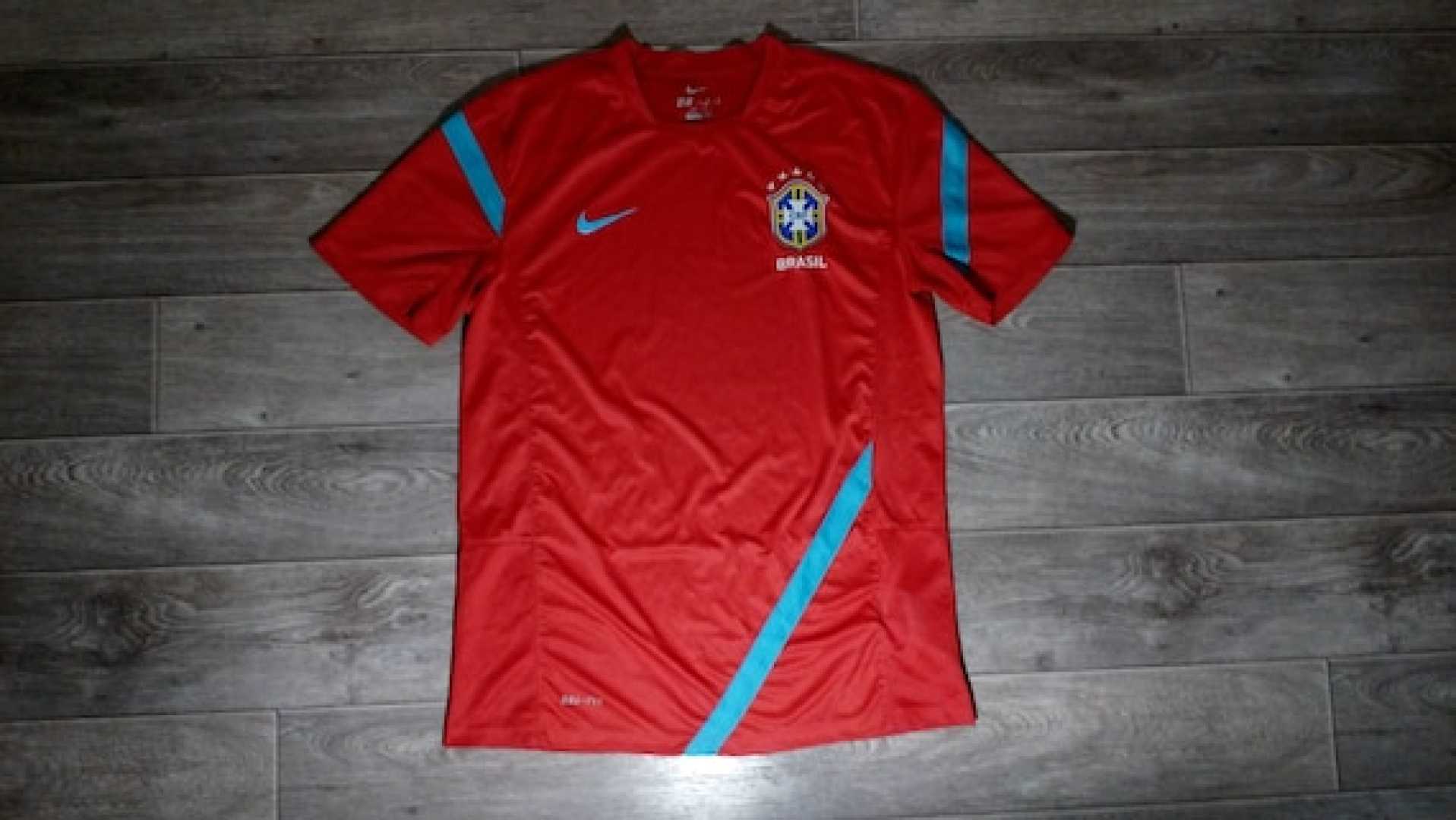 Brazil National Football Team Red Jersey