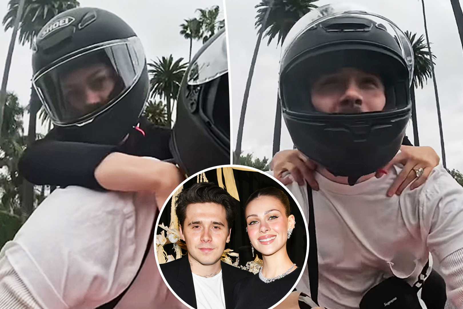 Brooklyn Beckham Nicola Peltz Motorcycle Ride