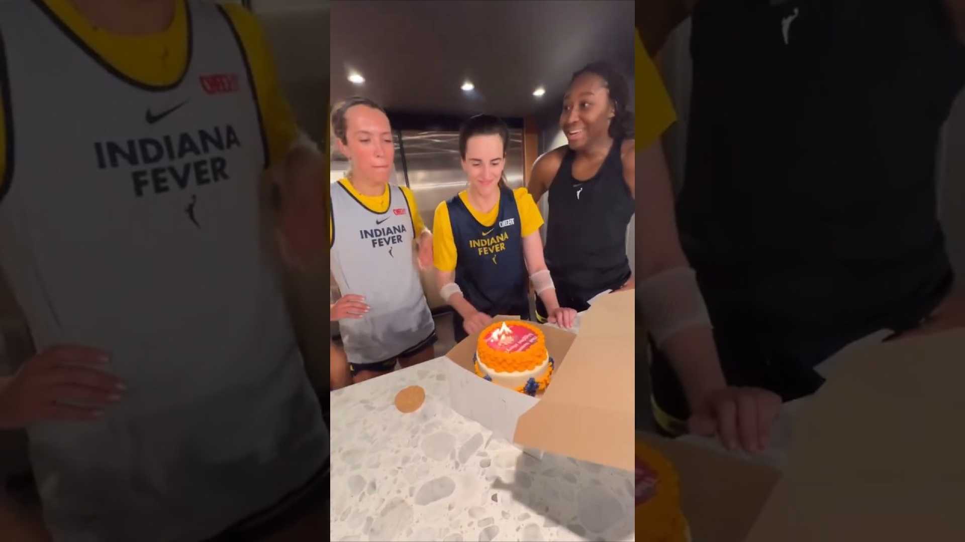 Caitlin Clark Indiana Fever Training Camp Celebration