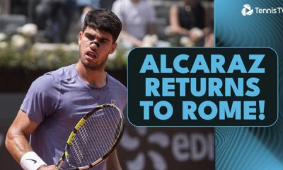 Carlos Alcaraz Tennis Match Rome