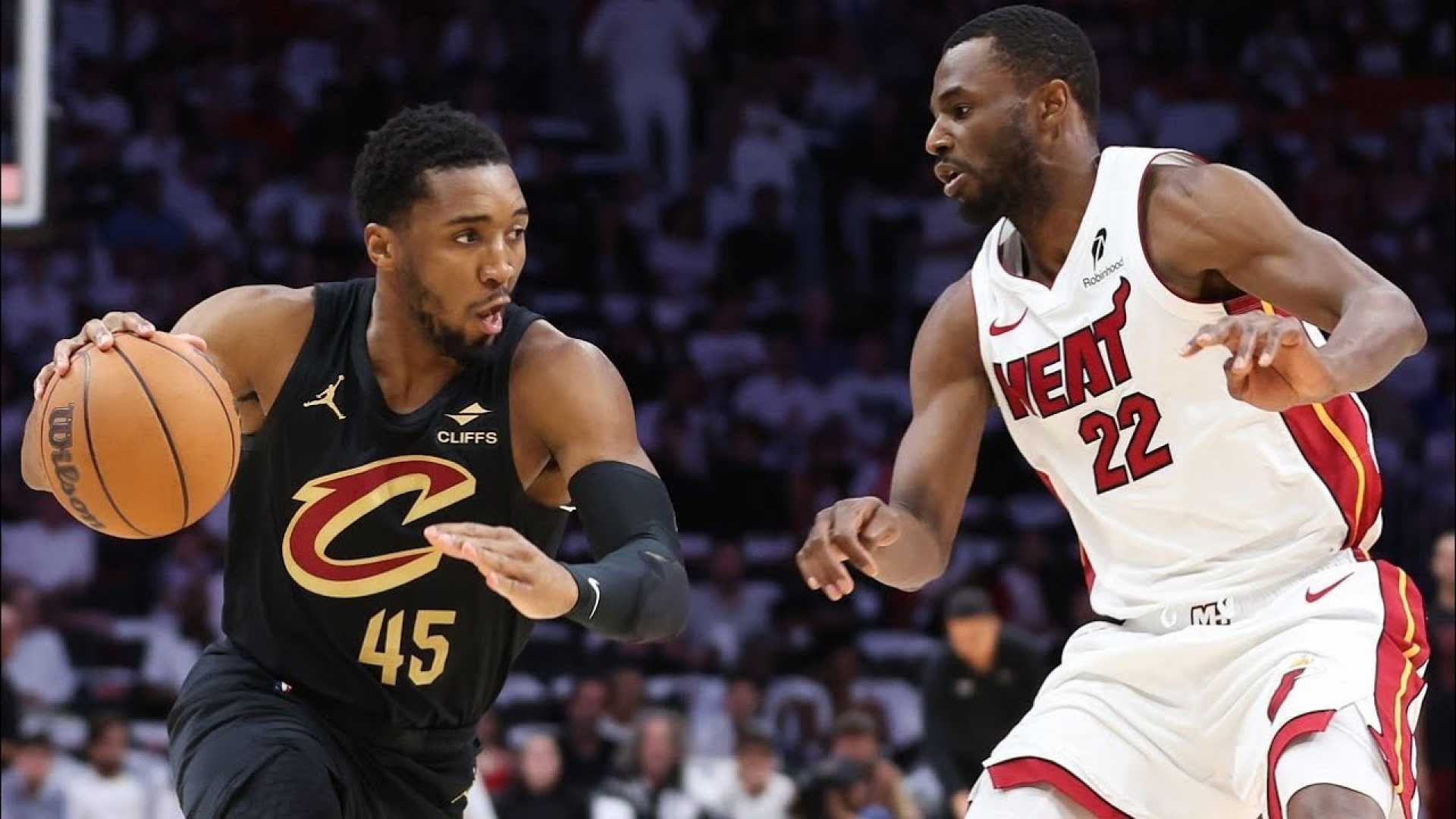 Cavaliers Play Nba Playoffs Against Miami Heat