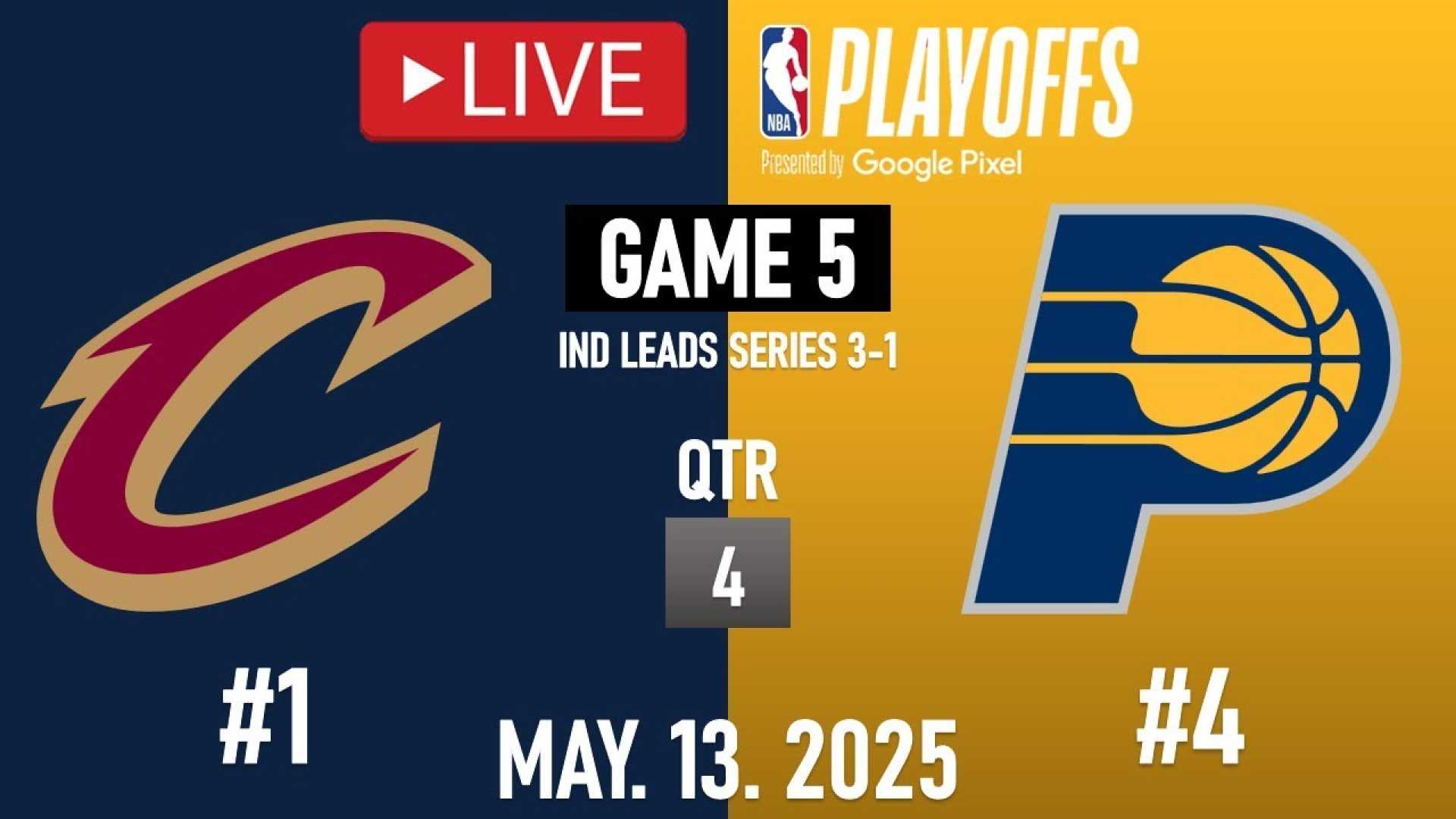Cavaliers Vs Pacers Nba Playoff Game