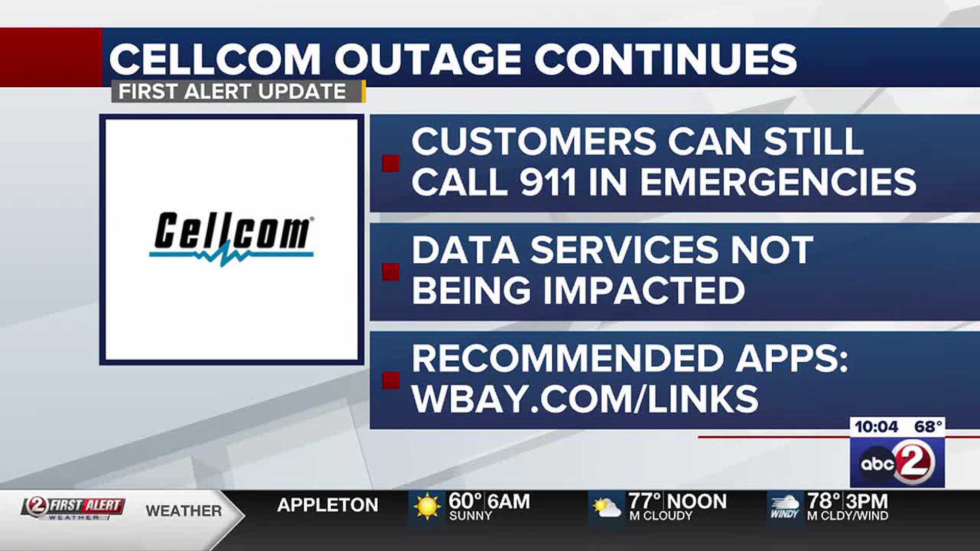 Cellcom Outage News