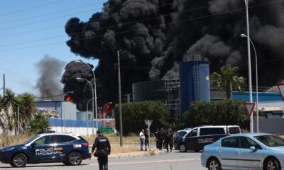 Chemical Fire In Seville Spain