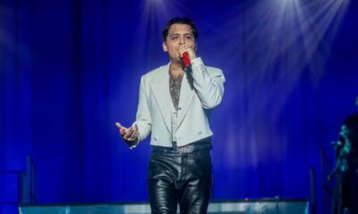 Christian Nodal Kissing Fan At Concert