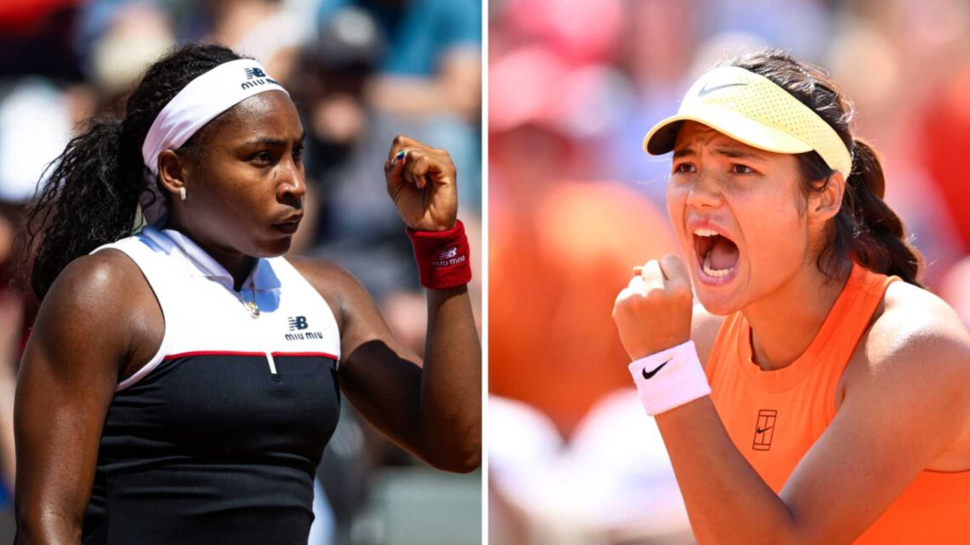 Coco Gauff Emma Raducanu Italian Open 2025