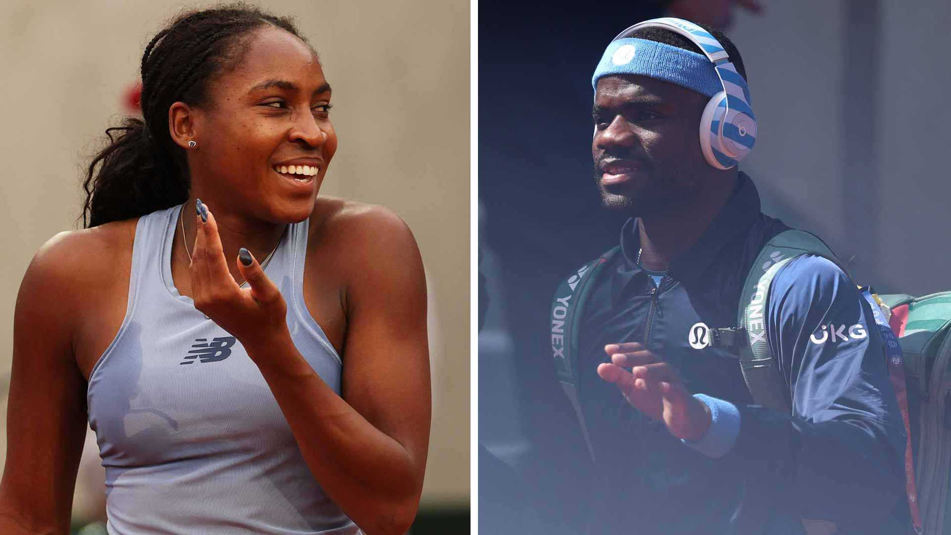 Coco Gauff Frances Tiafoe Tennis Match