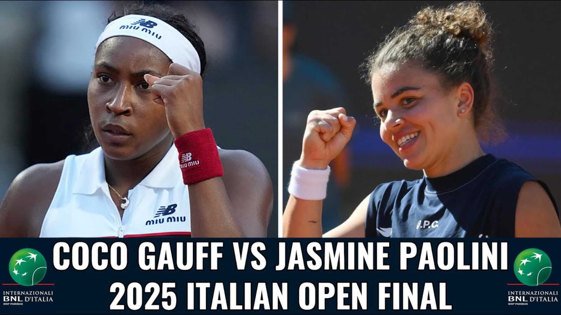 Coco Gauff Jasmine Paolini Tennis Final