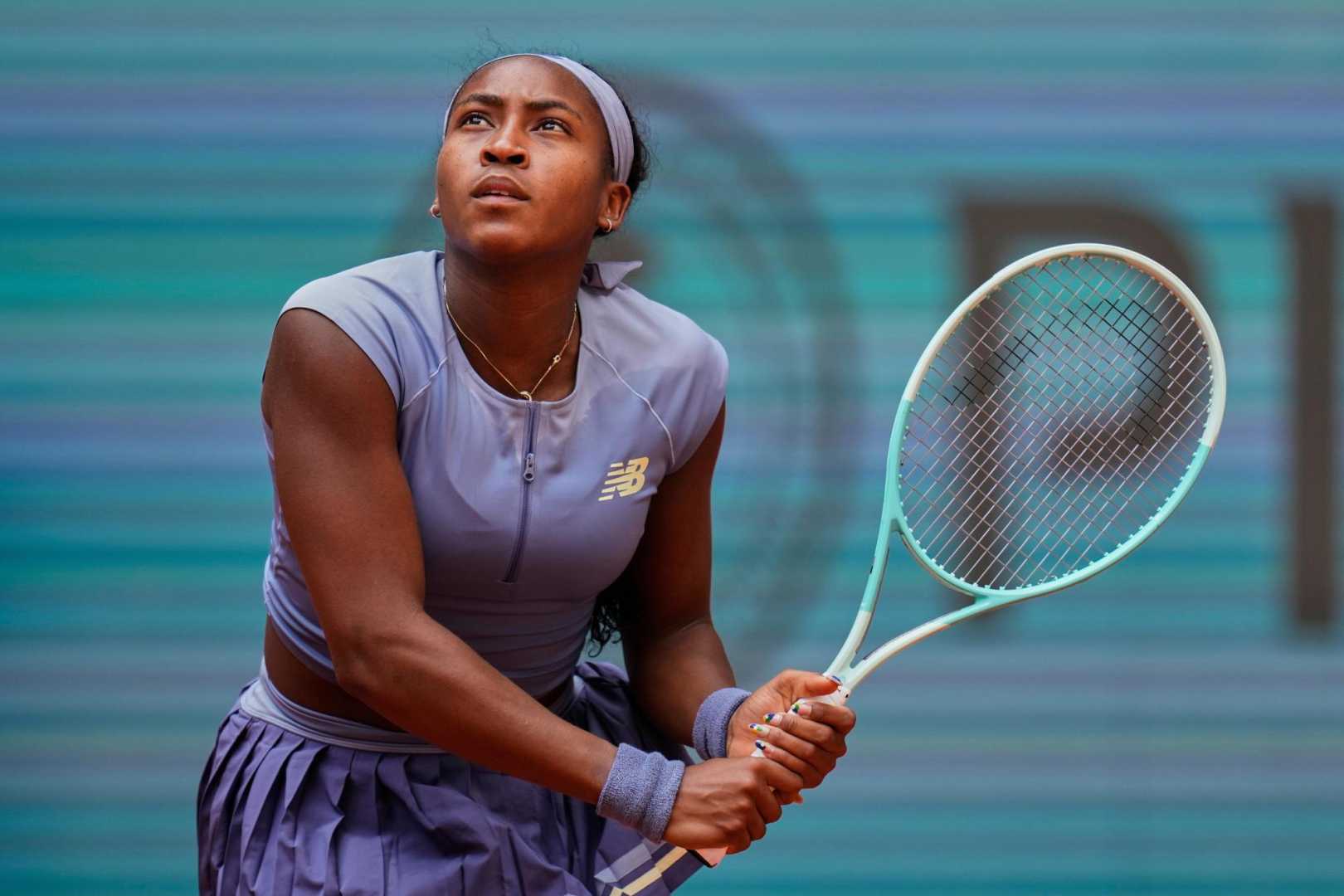 Coco Gauff Tennis Match Rome 2025