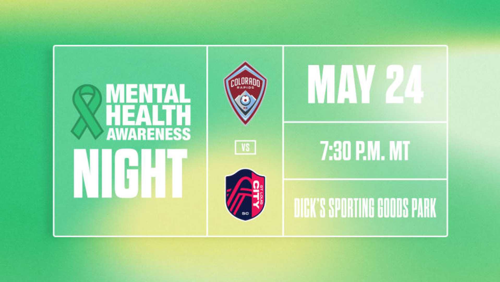 Colorado Rapids Mental Health Awareness Night
