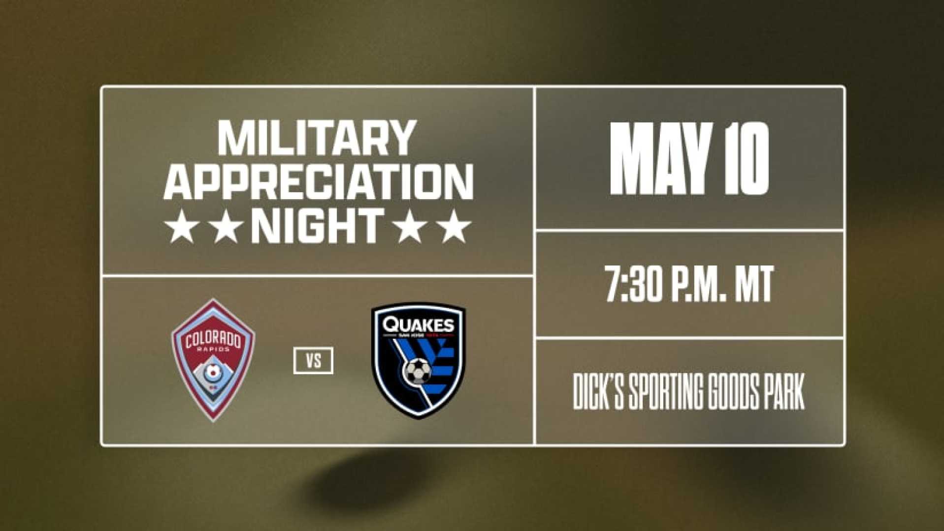 Colorado Rapids Military Appreciation Night