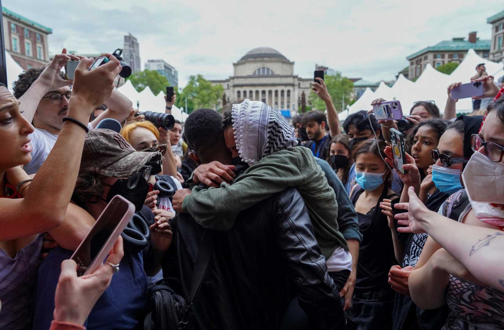 Columbia University Butler Library Protest