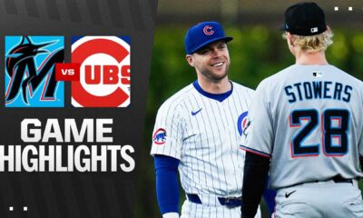 Cubs Vs Marlins Baseball Game Highlights
